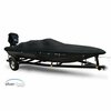 Eevelle Boat Cover BASS BOAT Wide, Outboard Fits 28ft 6in L up to 120in W Black SCWBB28120B-BLK